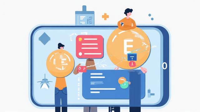 Ilustración de desarrollo no-code para plataformas