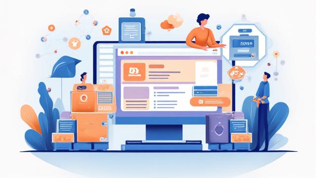 Ilustración de desarrollo no-code para plataformas