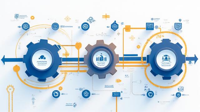 Ilustración de automatización de flujos de trabajo